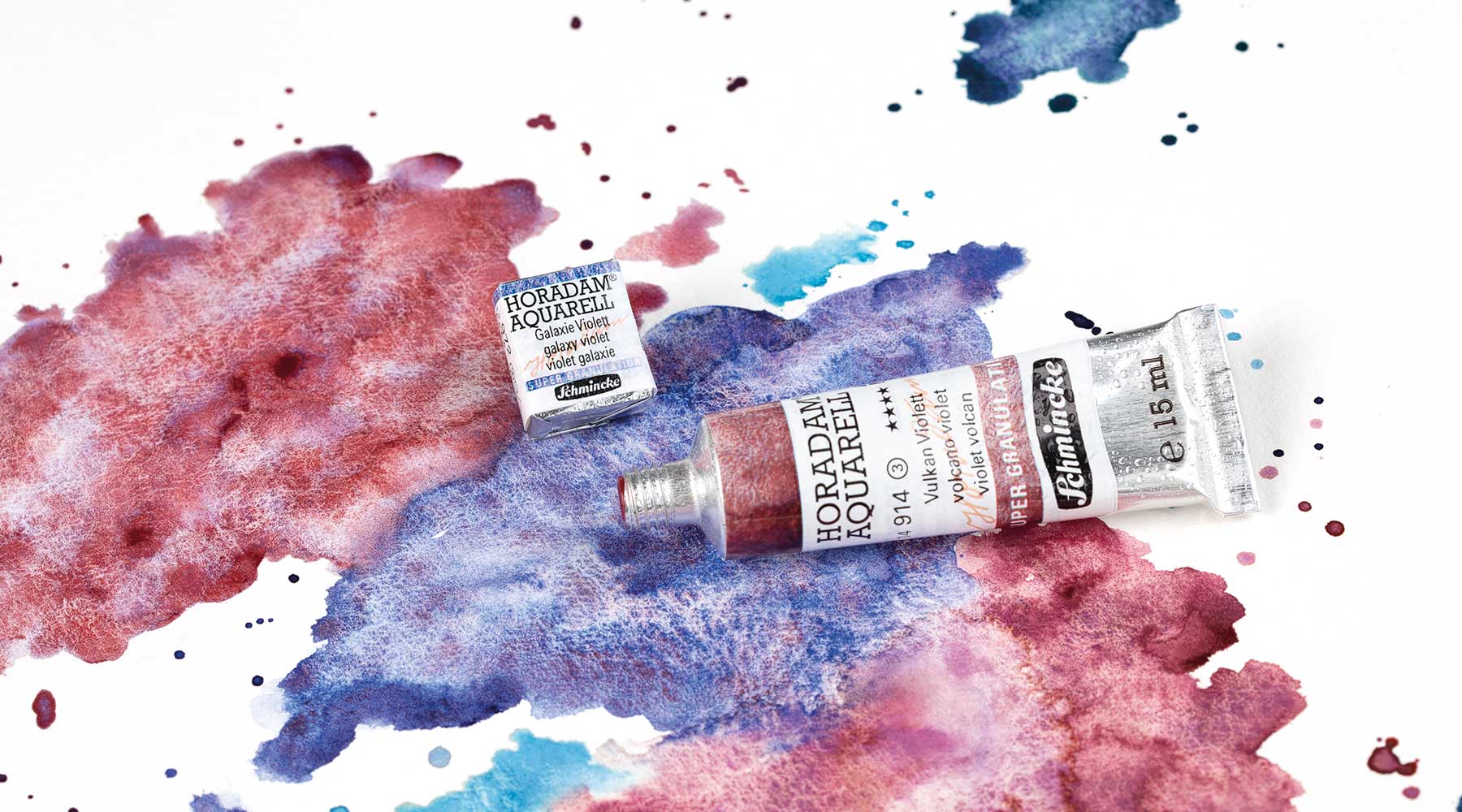 Granulating Watercolours