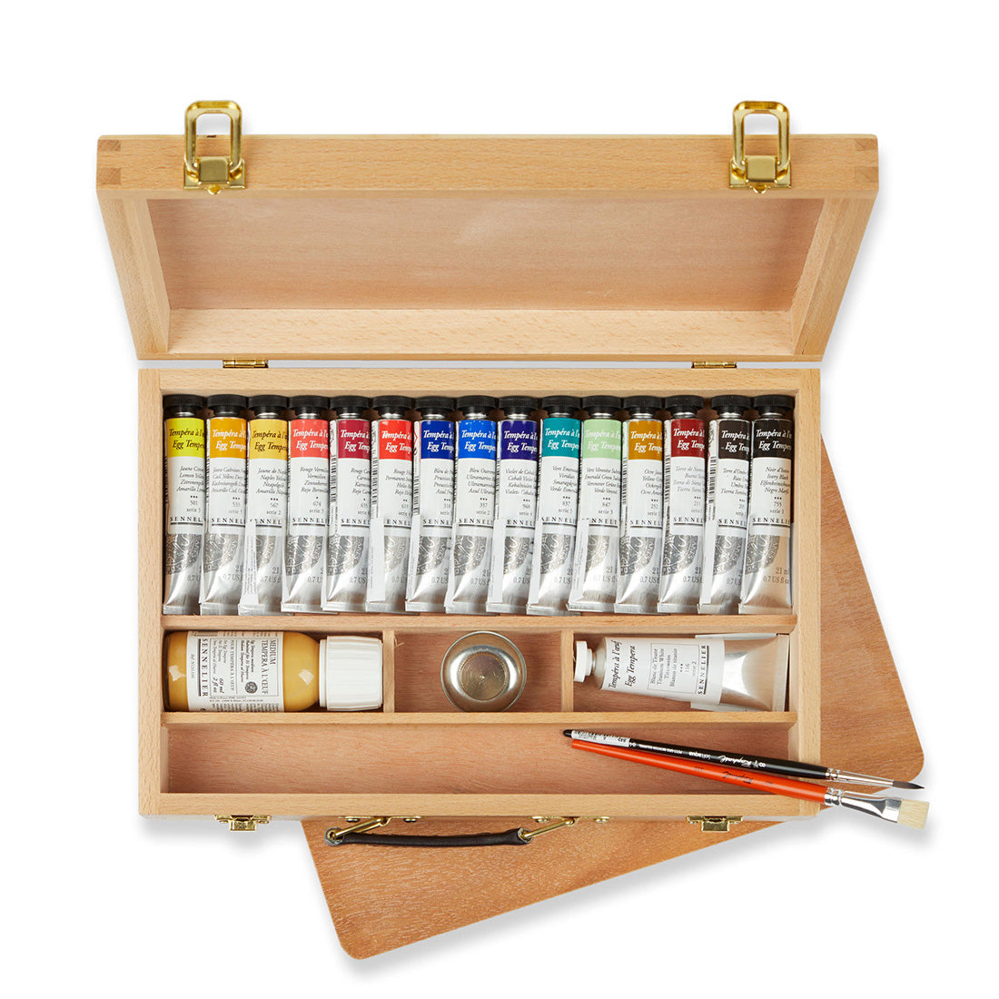 Sennelier Egg Tempera Set In Wooden Box