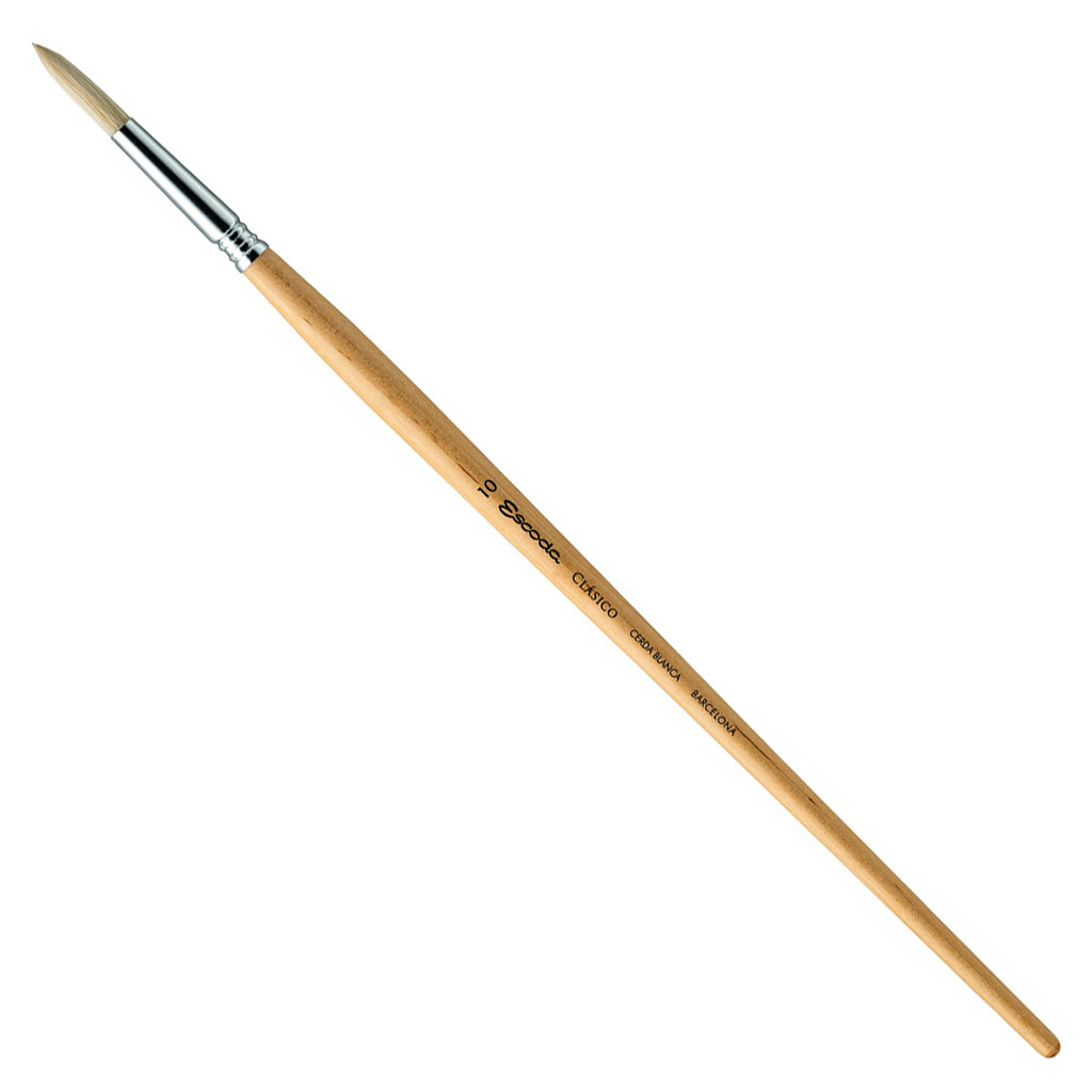 s. 1054 POUCE Omega round paint brush - 100% bristle - Omega Brush