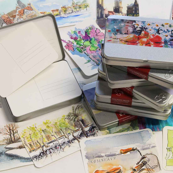 Hahnemuhle Postcard Tin of Watercolour Cards 230gsm