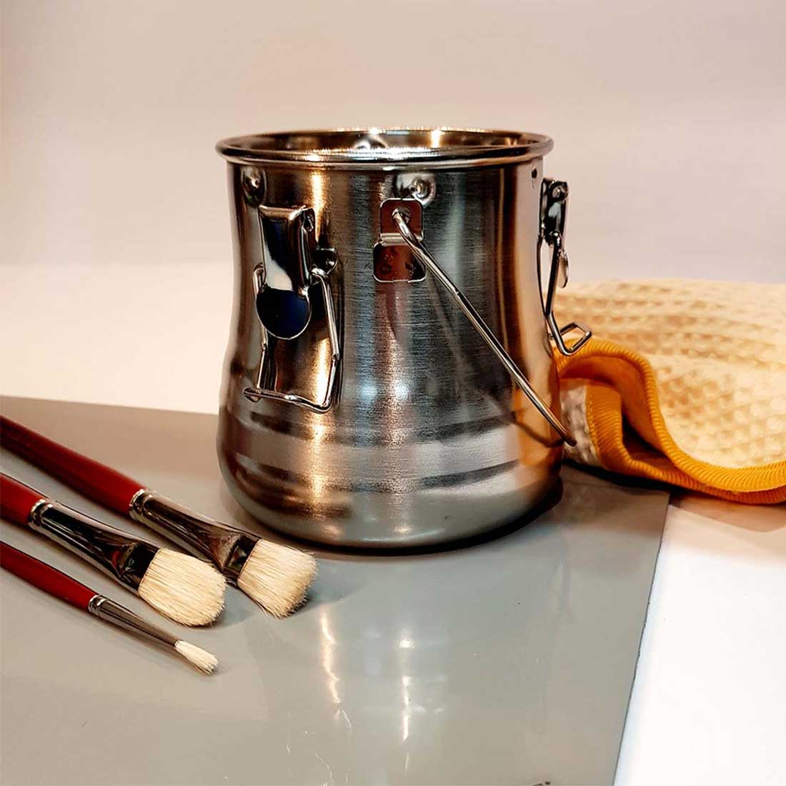 Premium Brush Washer - Large with Lid